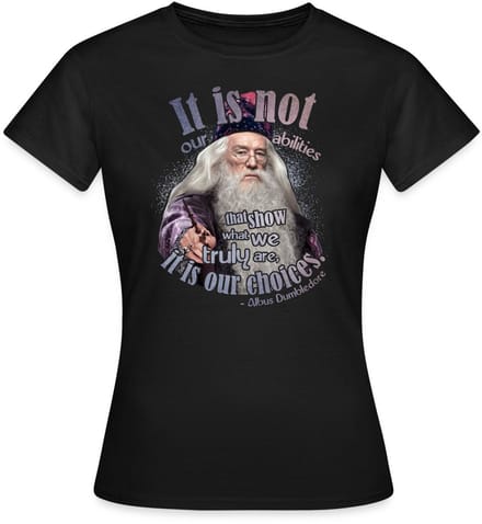 Harry Potter Albus Dumbledore Citaten T-Shirt Dames