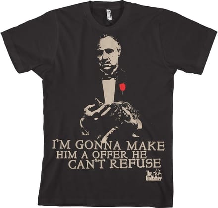The Godfather Vit's Offer T-shirt Zwart