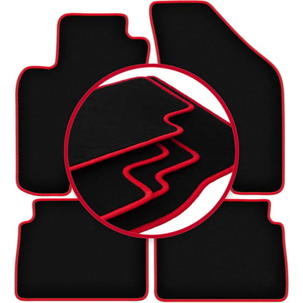 CARLUX-RED automatten voor: Chevrolet Lacetti hatchback, sedan (2003-2012)