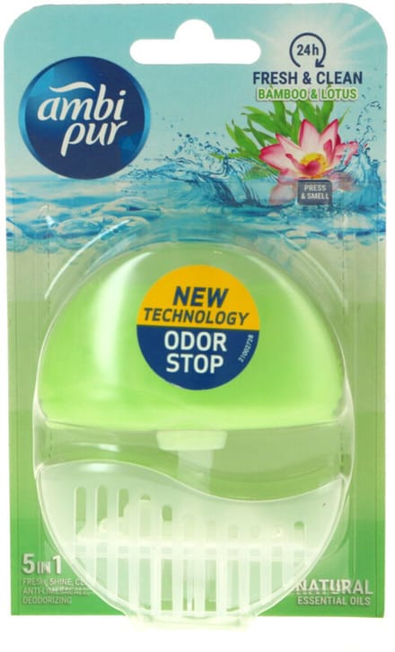 12x Ambi Pur Toiletblok Starterkit 5in1 Bamboo & Lotus