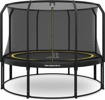 Magic Circle Pro - Trampoline met veiligheidsnet - ø 366 cm - Zwart - Ronde trampoline met net - Buitenspeelgoed