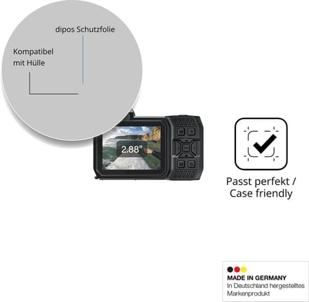 dipos – 4x Matte Beschermfolie geschikt voor Yixinxin UP018OR | Krasbestendige & antireflecterende Screenprotector Ultra-Thin