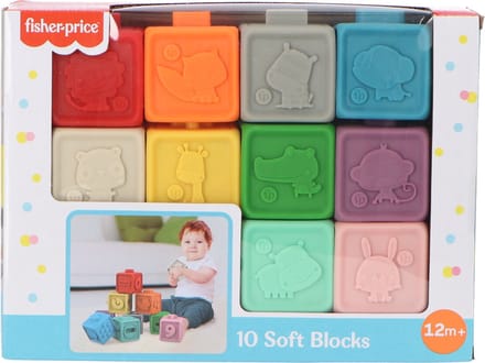 Fisher-Price Baby 10 Zachte Blokken Baby's First Blocks