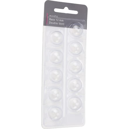 10 stuks Dubbele Ventilatie Bass Dome Accessoire Enkellaags Dubbele Ventilatie Siliconen Vervangende Domes voor Large Size 12mm