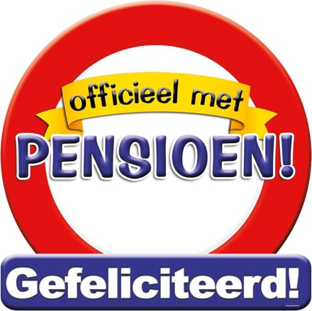 Kroonschild verkeersbord -pensioen