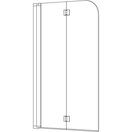 Koralle MyDay folding shower door type BF2A L 132,left opening