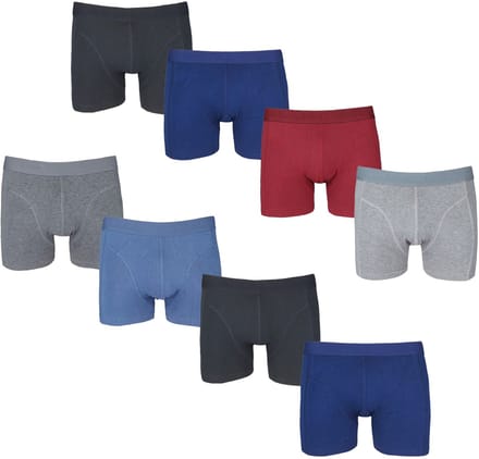 8-pack JC Heren katoenen boxershorts H152 Mix - maat S