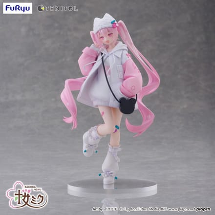 Hatsune Miku Tenitol PVC Statue Sakura Miku Cool style [petit] 19 cm