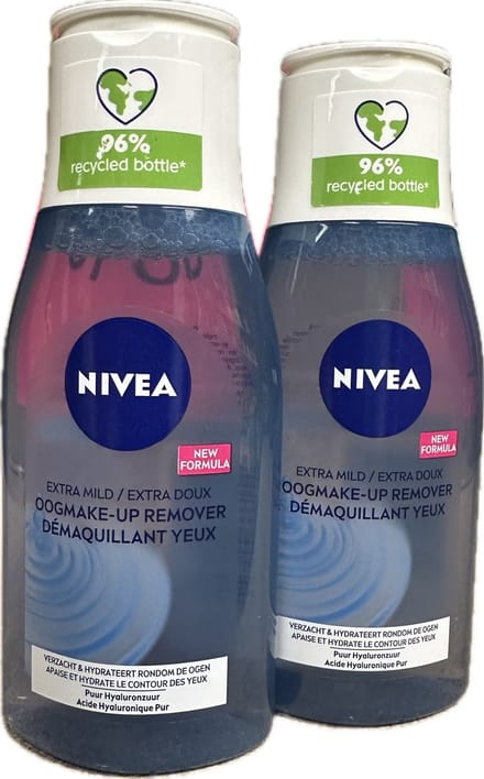NIVEA Oog makeup Reinigingslotion - Extra mild - 2 x 125 ml