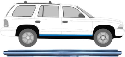 Reparatie dorpel voor Dodge Durango 1997-2004 / Links = Rechts (symmetrisch)