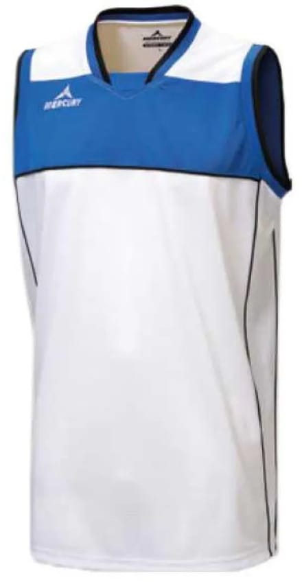 Mercury Equipment Utah Mouwloos T-shirt Wit,Blauw L Man