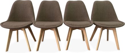 sweeek - Boucléstoelen, nils, set van 4