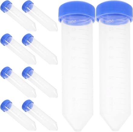 Set van 25 conische centrifugebuizen met schroefdeksel, 50 ml, polypropyleen, laboratorium benodigdheden, testbuizen, wetenschap accessoires