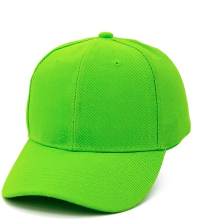Jumada’s 6 Panel Baseball Cap – Unisex Pet – Verstelbaar – Katoen – Limoen – 1 stuk