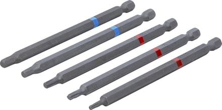 BGS Bitset - 5-delig - Extra Lang (110 mm) - Binnenzeskant & Torx