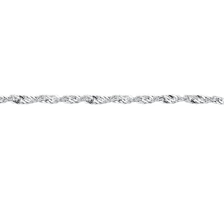 Zilveren Collier singapore 2 1002236 50 cm