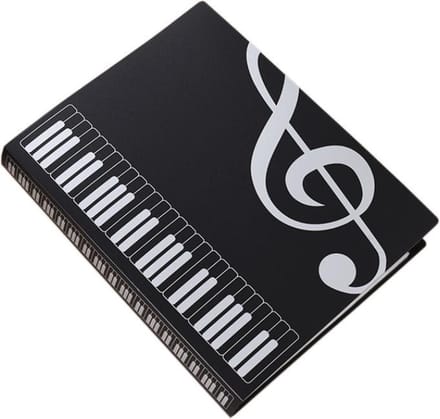 Showalbum Bladmuziek Map-A4-80 pagina's-Zwart