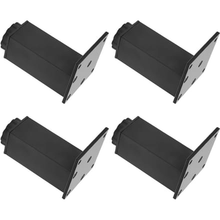 Lot de 4 pieds réglables en alliage d'aluminium pour canapé-lit, pieds de support pour meubles de placard