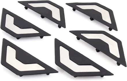 Motorfiets Voetsteunen - Pedaal Plaat - Verbeterde Rijervaring - Antislip Ontwerp - One Size - Zwart