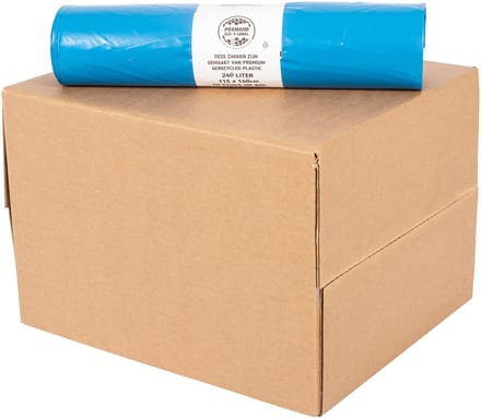 Containerzak blauw - 240 l - T70 SUPERDIK restafval - 20 zakken