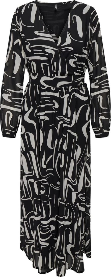 ONLY - ONLSTAR LIFE L/S CARA LONG DRESS PTM - Dames - Maxi jurken