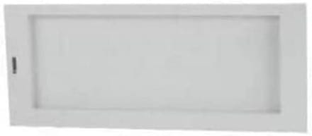 Knipperplaat - Blindplaat paneel - Installatie afwerking - Standaard afmetingen - 355 x 16 cm - Grijs