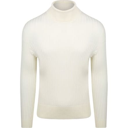 Suitable Coltrui Rib Merino Off White - Maat M - Heren