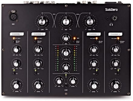 SubZero 4-kanalen draaibare DJ-mixer