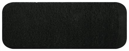 Zwarte Badhanddoek Katoen Fijn Geweven 50x100 cm