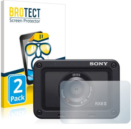 BROTECT - Screenprotector voor Sony DSC-RX0M2 (RX0 II) (Lens) - Folie Beschermfolie transparant 2 Stuks
