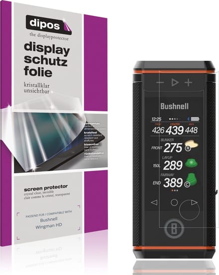 dipos – 4x Beschermfolie geschikt voor Bushnell Wingman HD | Krasbestendige & heldere Screenprotector Ultra-Thin