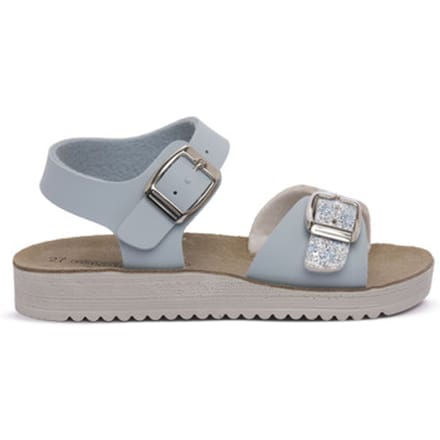 Sandalen met sleehak Gold Star AZZURRO