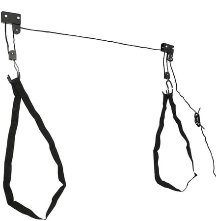 Takelsysteem Set - Takel Lift - Opslag Ruimte Maximaliseren - Afneembaar Ontwerp - 57 kg Capaciteit - Zwart