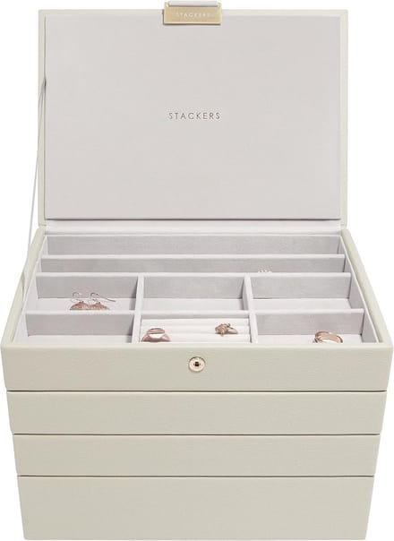Luxe Sieradendoos Set van 4 voor Ringen, Oorbellen en Horloges