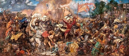 Schilderij Puzzel 600 Stukjes - De Slag bij Grunwald - Klassiek Kunstwerk