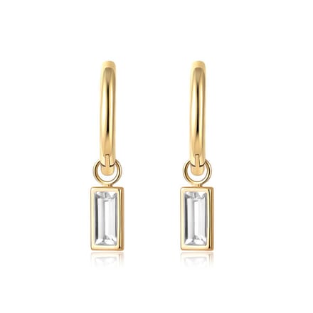 Oorringen Crystal | Stainless Steel