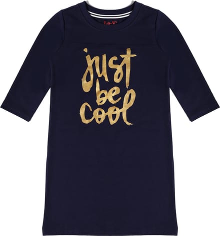 La V sweatjurk Pippa donker blauwe  152