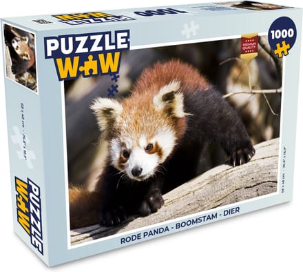 Puzzel Rode Panda - Boomstam - Dier - Legpuzzel - Puzzel 1000 stukjes volwassenen