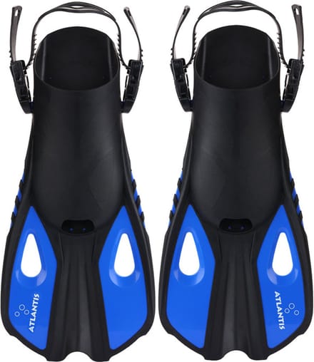 Atlantis Snapper - Zwemvliezen - Flippers - Kinderen - Zwart/Blauw - 34-38