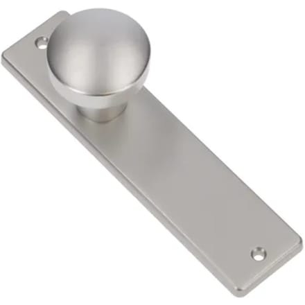 Ami Deurkruk Op Schild Knop Recht - Aluminium - Blind - Schild 178x43 Mm