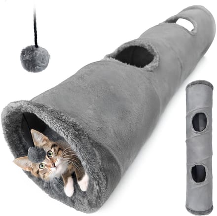 Mersjo SUBWAY - Katten Tunnel - Interactief - Opvouwbaar - Grijs