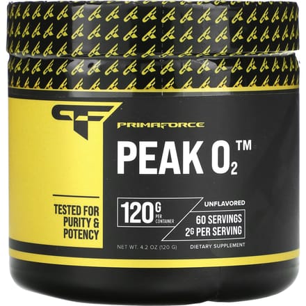Primaforce, Peak O2, sans arôme, 4,2 oz (120g)