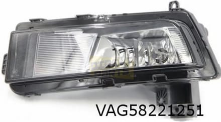 Volkswagen Touran (7/2015- 6/2017 ) mistlamp Links chrome OES! 5TA941661