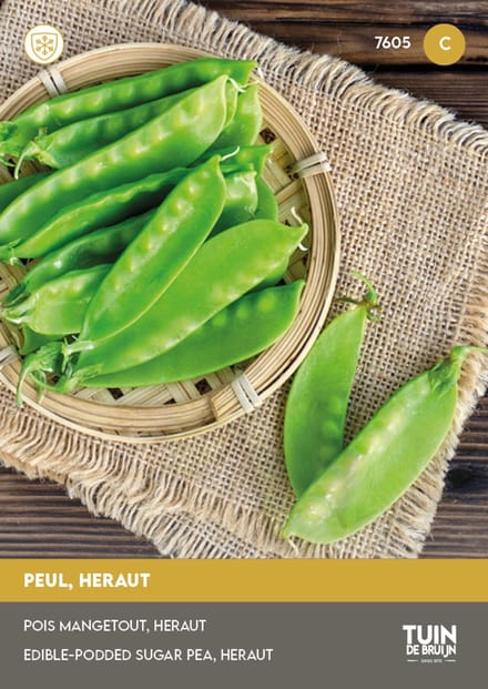 Tuin de Bruijn® zaden - Peul Heraut - lange, slanke peulen - vroege oogst