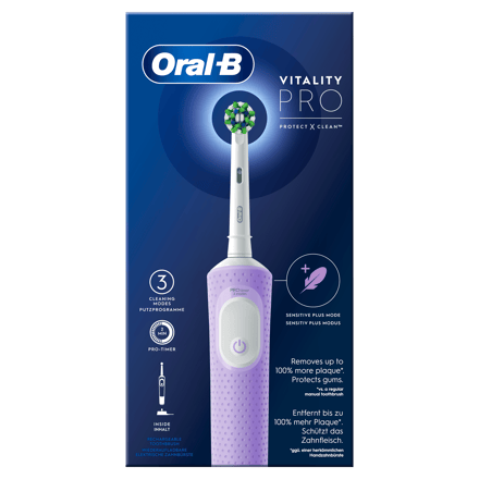 Oral-B Vitality Pro Protect X Clean - Elektrische tandenborstel - Lilac Mist