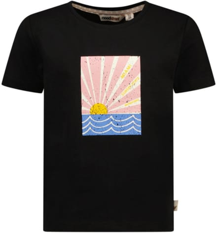 Moodstreet - SISLEY sunset T-shirt - Black - Maat 86-92