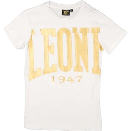 T-shirt Korte Mouw Leone 1947 Boy Short Sleeves Gold