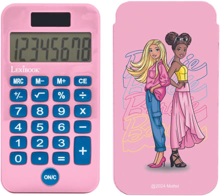 Barbie 8 Digits Pocket rekenmachine met bescherming hoes