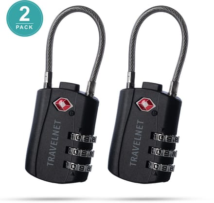 Travelnet TSA Reisslot met Cijfercode Set van 2