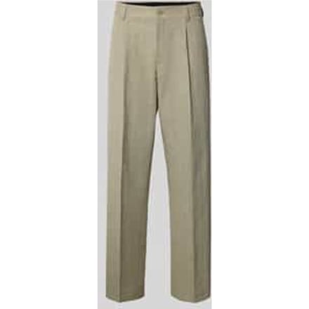 modern fit pantalon met katoen en linnen aandeel